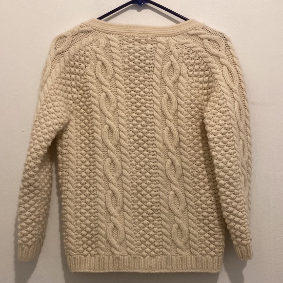 Jack Wills Women’s Cream Knot Button Cardigan SZ US 6 - Picture 4 of 5